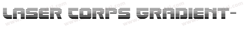 Laser Corps Gradient字体转换
